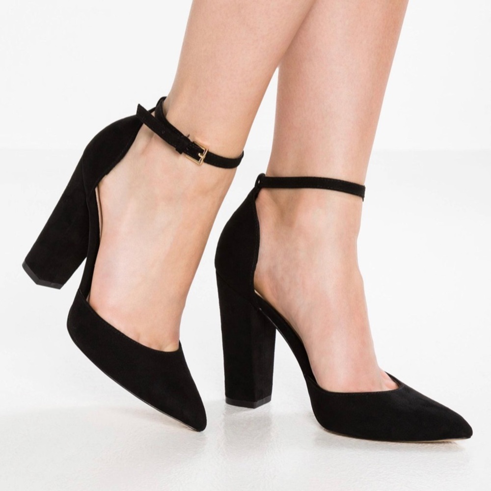 ALDO NICHOLES BLOCK HEEL IN BLACK